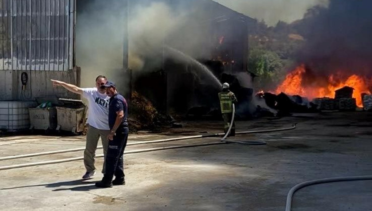 Balıkesir’de çiftlik yangını