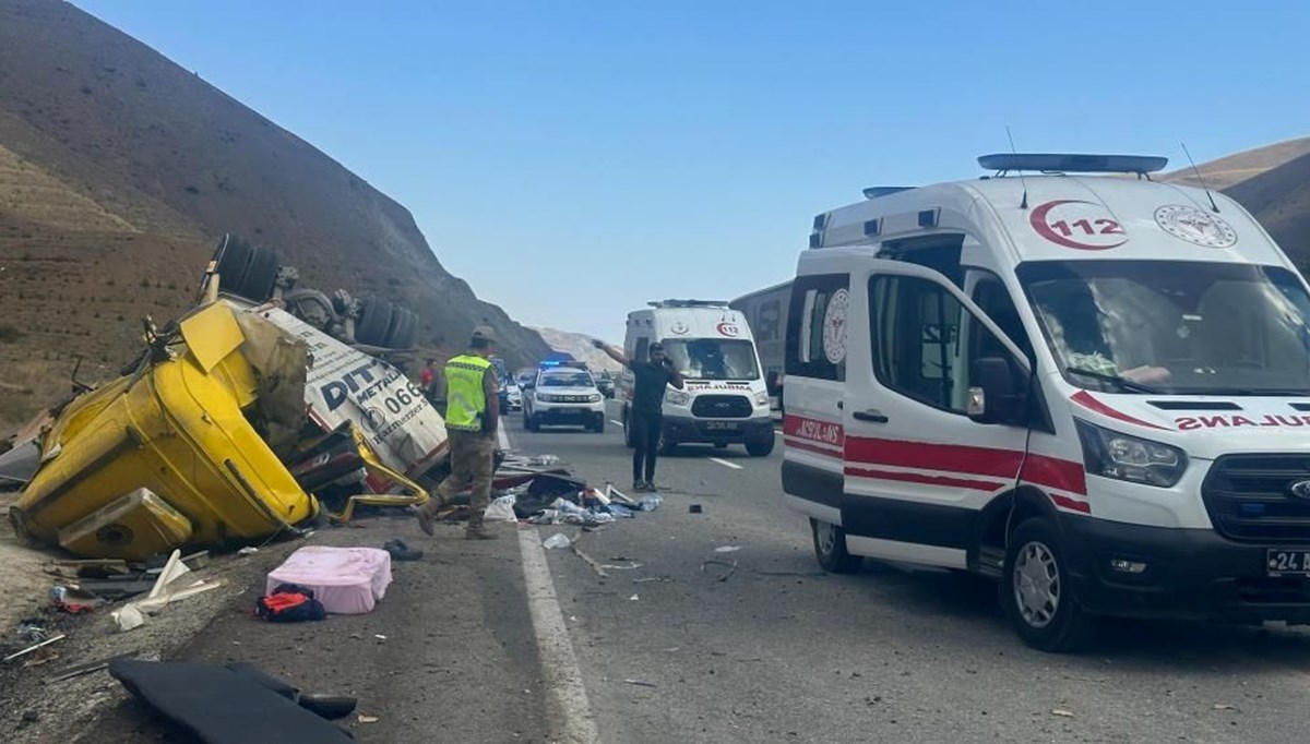 Erzincan’da katliam gibi kaza: 4 ölü, 2 yaralı