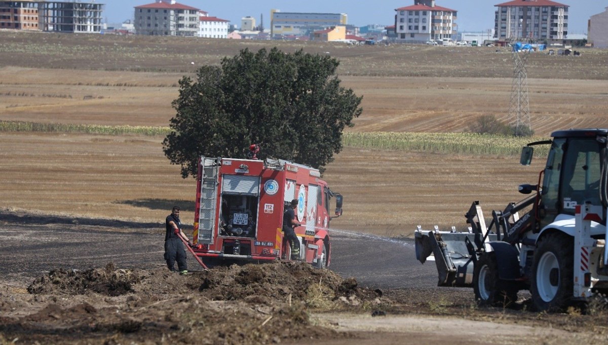 Kapaklı’da 30 dekar tarım arazisi kül oldu