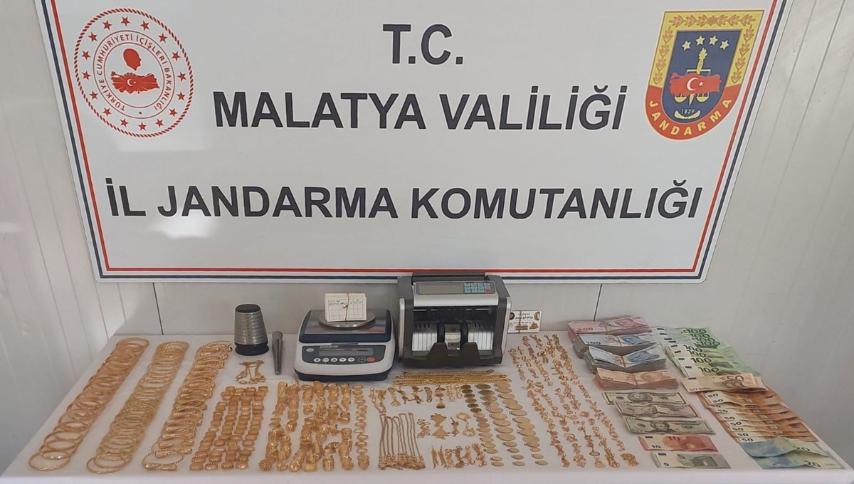 Malatya’da kaçak altın ele geçirildi