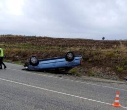 Samsun’da otomobil takla attı: 3 yaralı