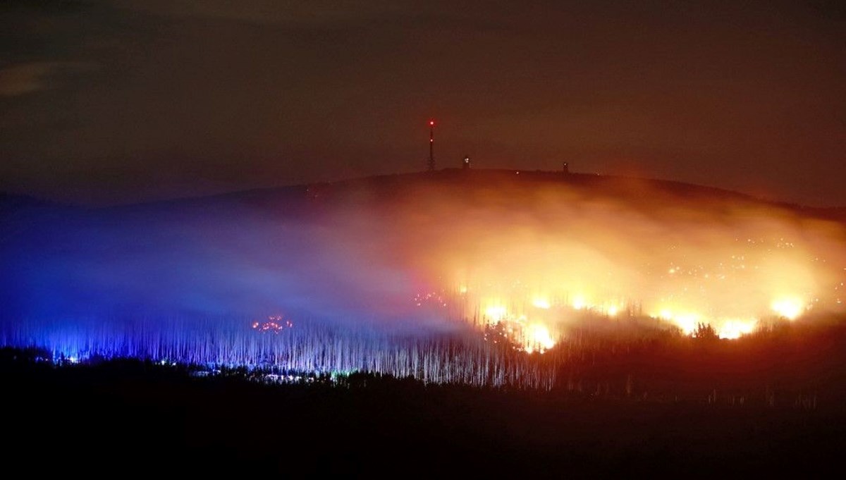 Almanya’da orman yangını: Harz Dağları’nda müdahale sürüyor