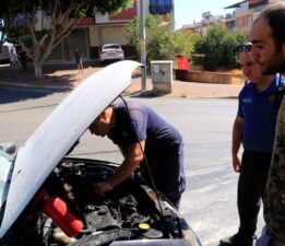 Burnuna benzin kokusu gelince aracı durdurdu! “Bir anda patlama sesi geldi, alev aldı”