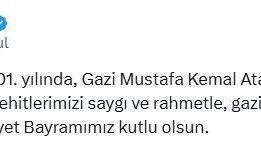 Her bayram aynı şeyi yapıyor! Herkes Abdullah Gül’ün 29 Ekim paylaşımındaki detaya takıldı