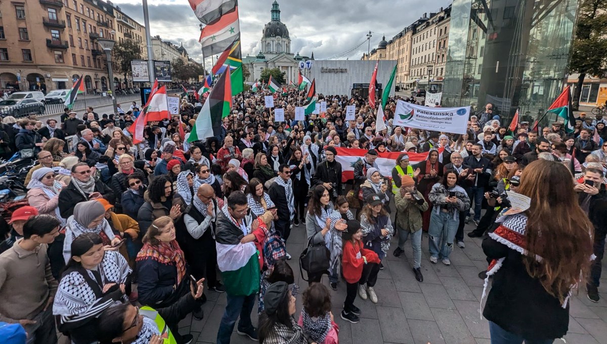 İsveç’te İsrail protestosu: “Netanyahu’nun tek isteği ABD’yi savaşa dahil etmek”