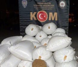 Kayseri’de 1 ton 760 kilo kaçak tütün ele geçirildi