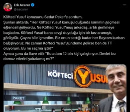 Sedat Peker’den Köfteci Yusuf sorusuna ‘Kurban’ yanıtı