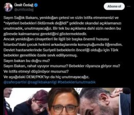 Ümit Özdağ’dan sarsıcı yenidoğan iddiası: Suriyelilerin önceliği olduğu için Türk bebekler özele sevk ediliyormuş