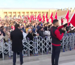 Anıtkabir’de yine slogan rezaleti