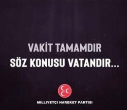 MHP’den “vakit tamamdır” mesajı