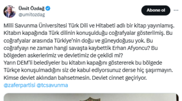 Milli Savunma Üniversitesi’nin kitabındaki Türkiye haritası ortalığı karıştırdı