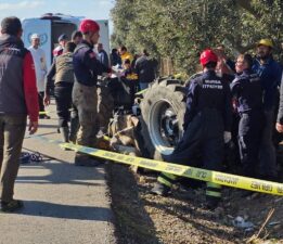 Traktörün altında kalarak can verdi