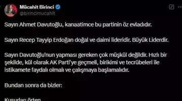 AK Partili Birinci’den Davutoğlu’ndan sonra Akşener’e açık çağrı