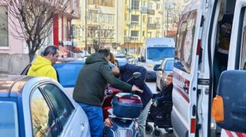 Kontrolden çıkan motosiklet devrildi: 1 yaralı