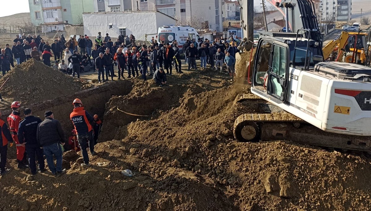 Ankara’da inşaatta göçük: 1 ölü, 1 kayıp