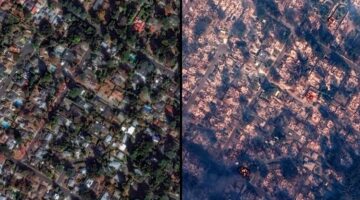 Los Angeles ateş çemberinde: Felaketin boyutu uydu fotoğraflarında